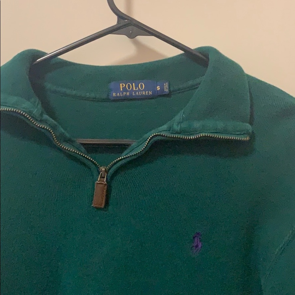 Polo Ralph Lauren green quarter zip